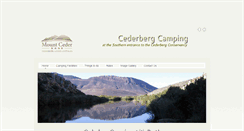 Desktop Screenshot of cederbergcamping.com