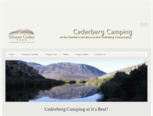 Tablet Screenshot of cederbergcamping.com